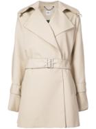 Opening Ceremony Bonded Poplin Trench - Brown
