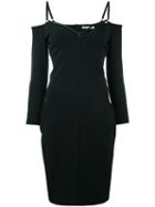 T By Alexander Wang - Hourglass-shaped Dress - Women - Nylon/spandex/elastane/viscose - Xs, Black, Nylon/spandex/elastane/viscose