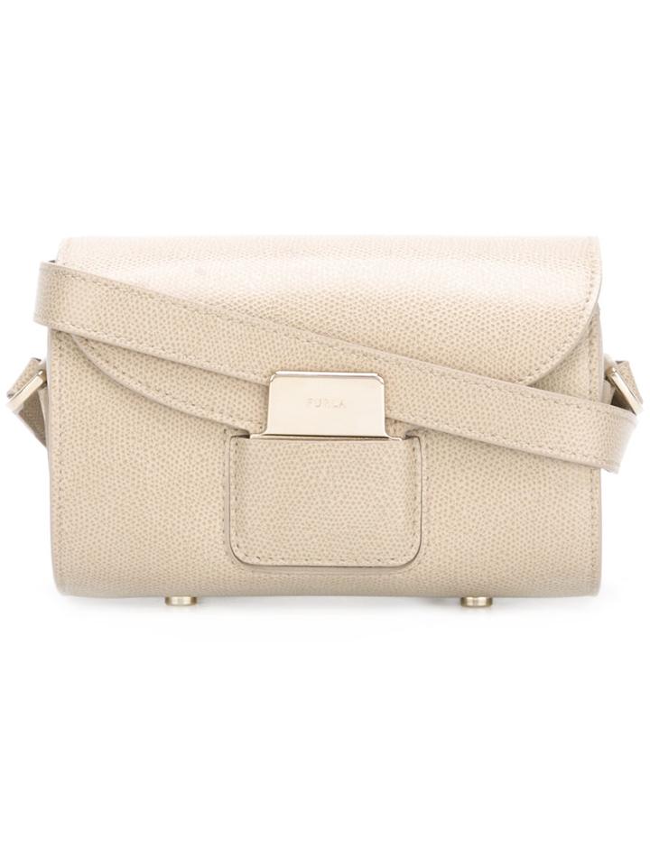 Furla Small 'amazone' Crossbody Bag, Women's, Nude/neutrals, Leather