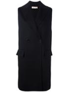 Marni Sleeveless Coat, Women's, Size: 36, Black, Angora/cashmere/virgin Wool