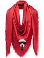 Fendi Karlito Shawl - Red