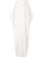 The Row Nika Draped Crepe Maxi Skirt - White