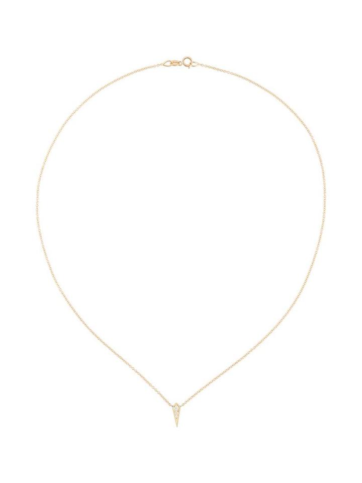 18kt Gold And Diamond Single Kite Necklace, Women's, Metallic, Lizzie Mandler Fine Jewelry