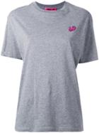 Mcq Alexander Mcqueen - Patch Detail T-shirt - Women - Cotton - S, Grey, Cotton