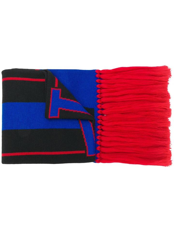 Versace Versace - Woman - Football Scarf - Blue