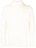 Maison Flaneur Distressed Longsleeved Sweater - Neutrals