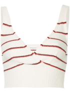 Sonia Rykiel Knitted Cropped Top - White