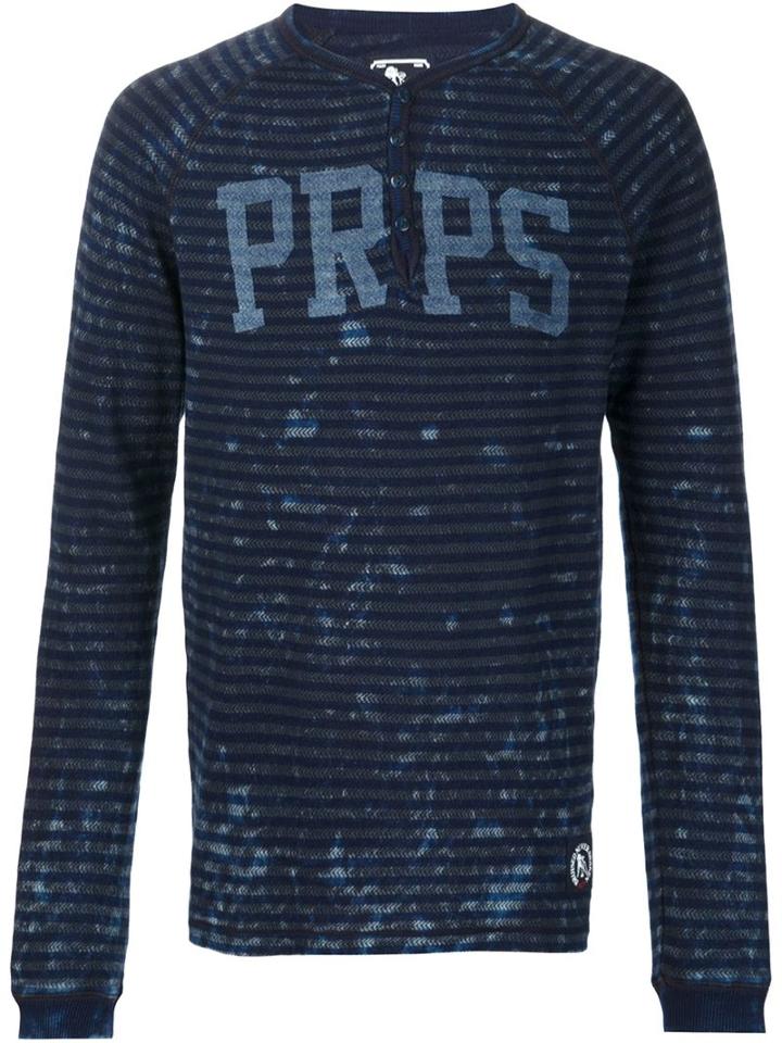 Prps 'saburo' T-shirt, Men's, Size: Medium, Blue, Cotton