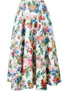 Emilia Wickstead Floral A-line Skirt