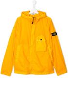 Stone Island Junior Teen Hooded Lightweight Jacket - Yellow