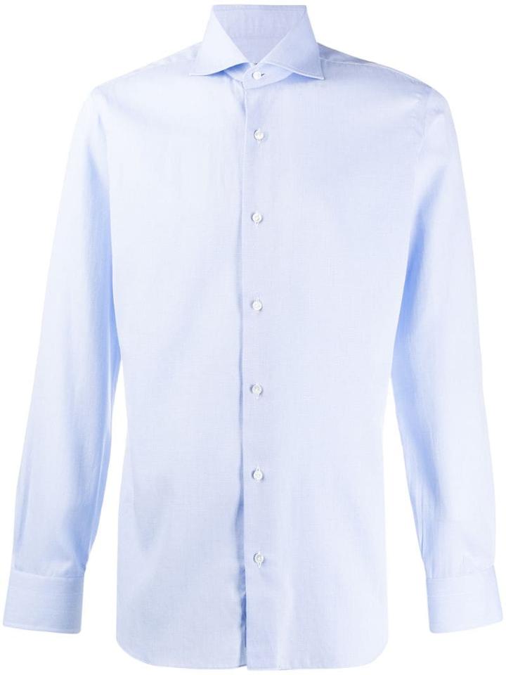 Barba Slim-fit Oxford Shirt - Blue