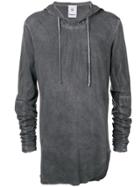Lost & Found Rooms Overdyed Hooded Tee - Grey