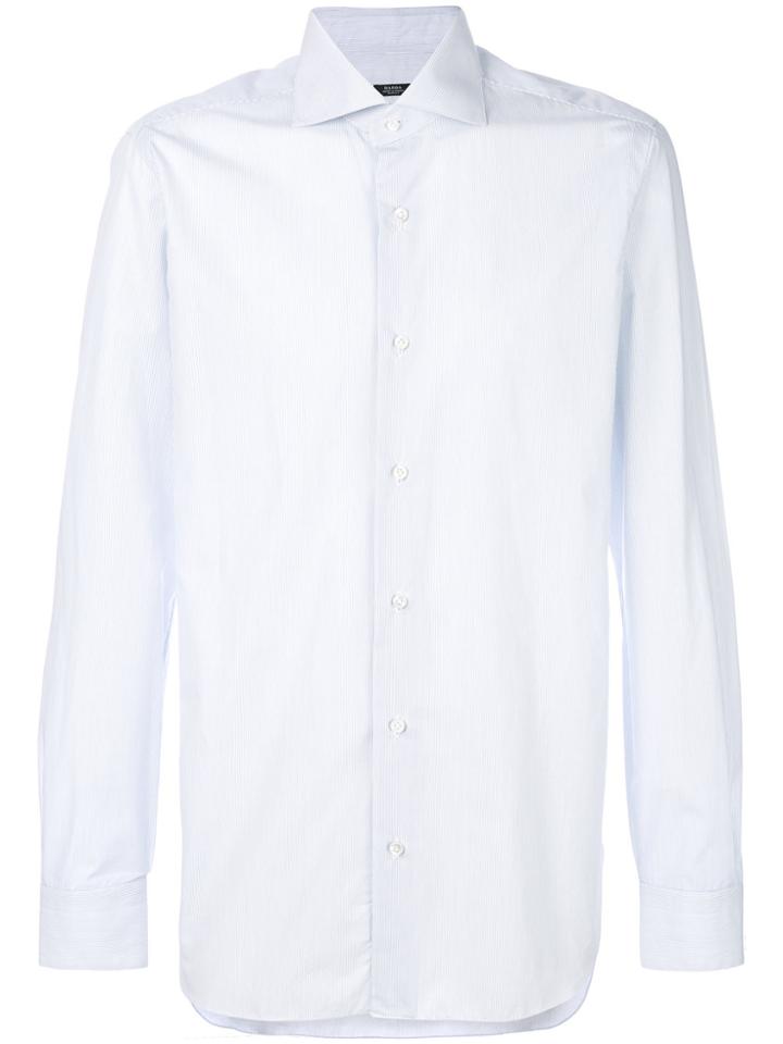 Barba Pinstripe Shirt - Blue