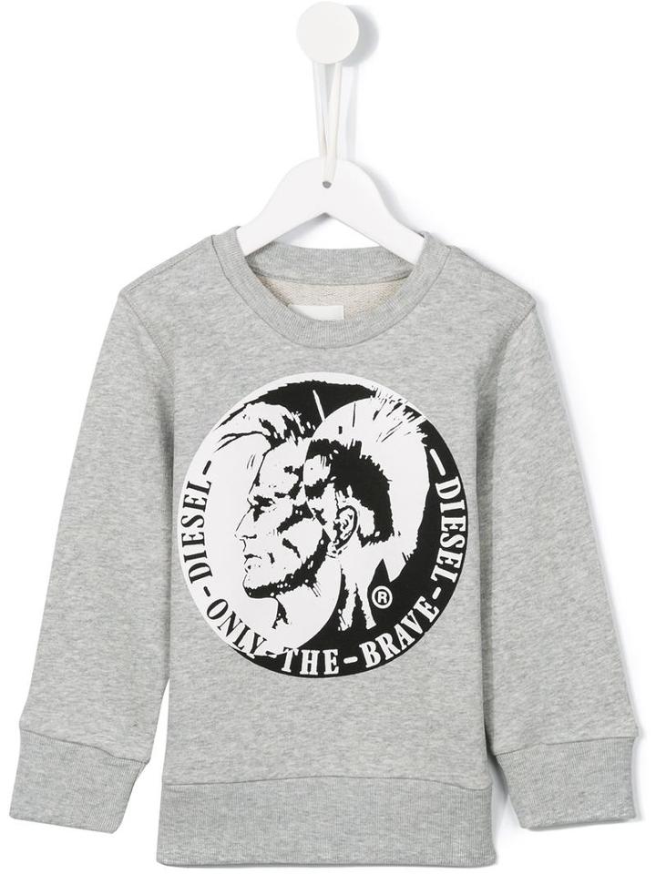 Diesel Kids 'sorqua' Sweatshirt, Boy's, Size: 6 Yrs, Grey