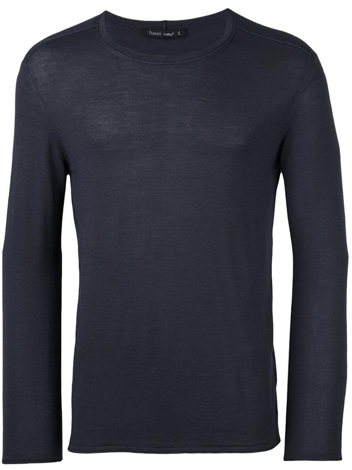 Transit Round Neck Pullover, Men's, Size: Large, Grey, Virgin Wool