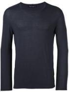 Transit Round Neck Pullover, Men's, Size: Large, Grey, Virgin Wool