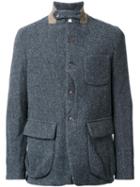 Uma Wang Patch Pocket Coat, Men's, Size: Large, Grey, Wool