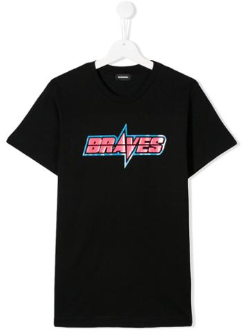 Diesel Kids Teen Braves T-shirt - Black