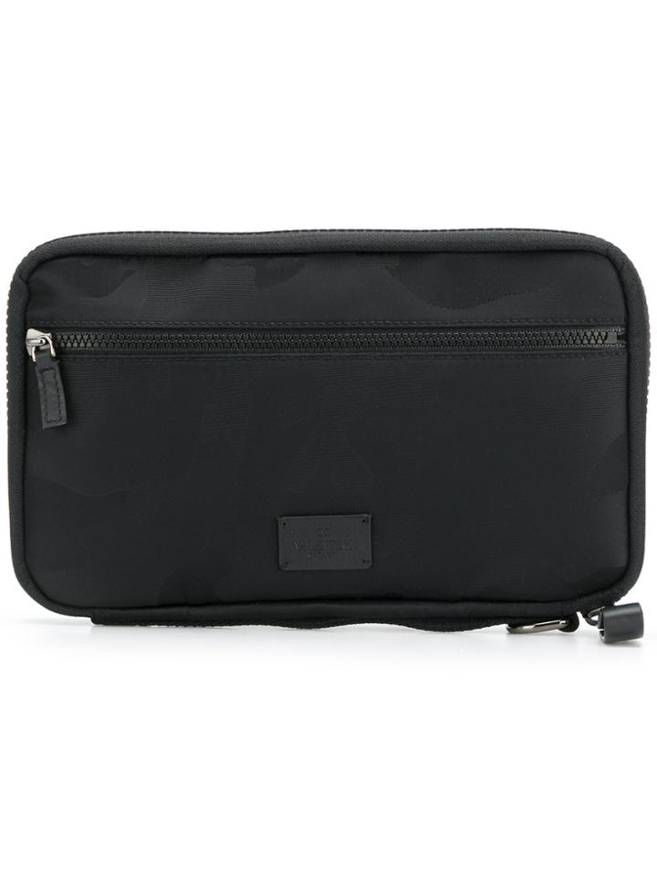 Valentino Garavani Logo Patch Wallet - Black