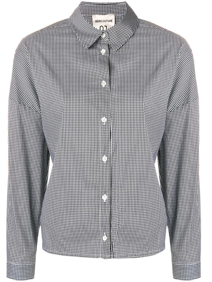 Semicouture Striped Shirt - Black