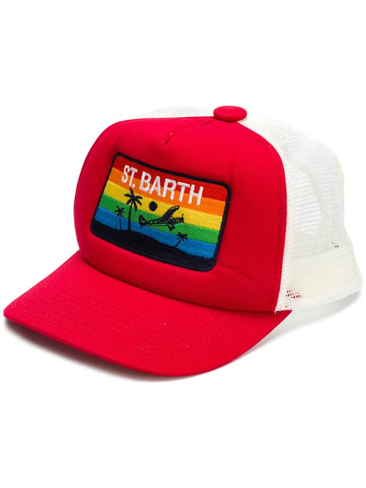 Mc2 Saint Barth Sunset Palm Trucker Hat - Red