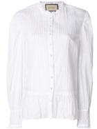 Gucci Ruffle Hem Shirt - White