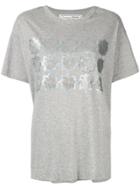 Tu Es Mon Trésor Sequin Octagram Oversized T-shirt - Grey