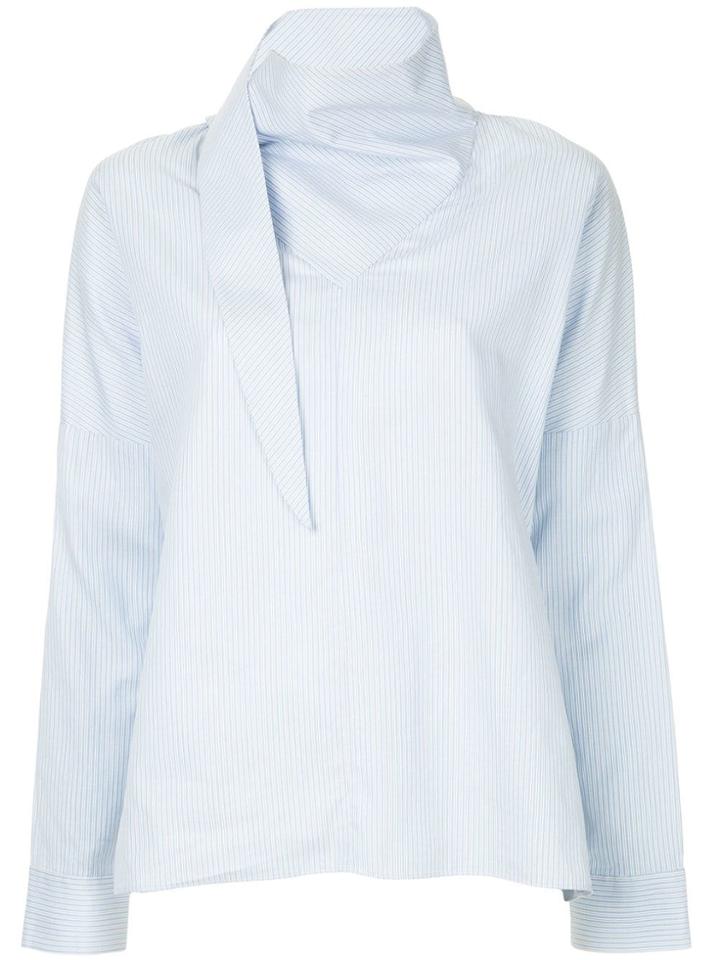 Tibi Bandana Detail Shirt - Blue