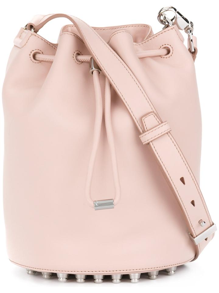 Alexander Wang Studded Base Bucket Bag - Pink & Purple