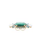 Dolce & Gabbana Crystal Embellished Double Ring - Green