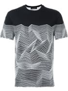 Neil Barrett Zig-zag Intarsia Jumper, Men's, Size: M, Blue, Viscose/nylon/cotton