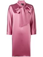 Gianluca Capannolo Tie Neck Dress - Pink & Purple