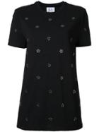 Zoe Karssen Studded Stars T-shirt, Size: Small, Black, Cotton