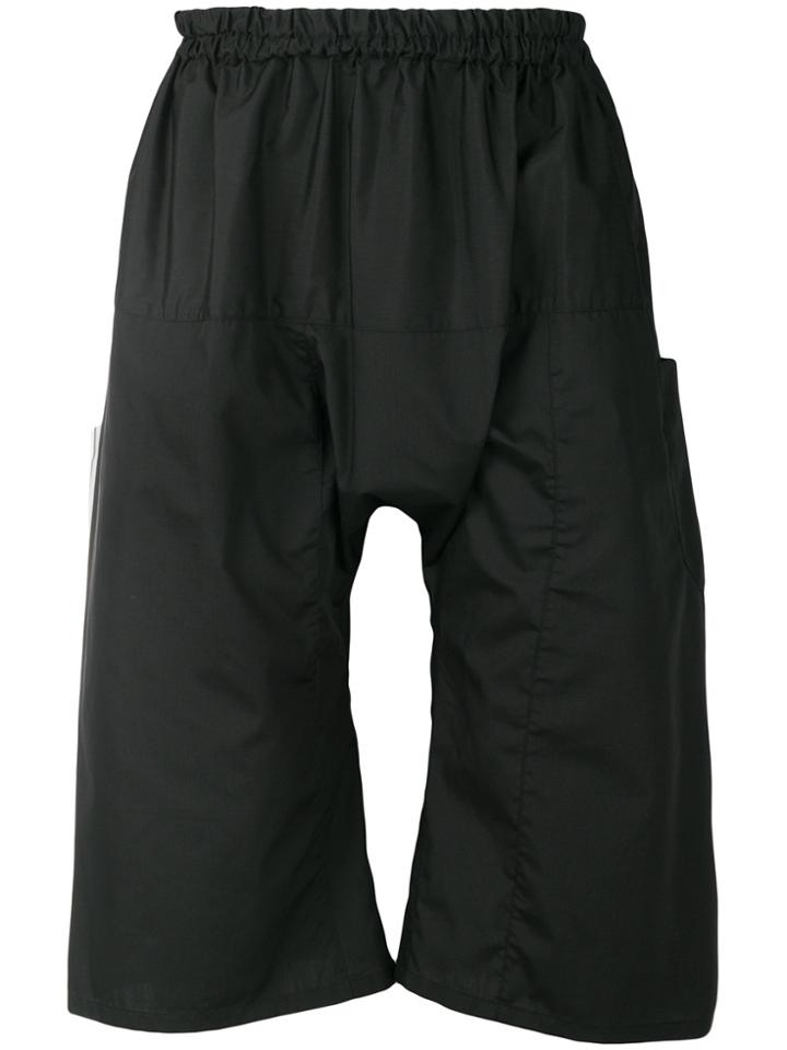 Raf Simons Dropped Crotch Shorts - Black