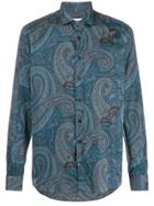 Etro Paisley Pattern Button-down Shirt - Blue