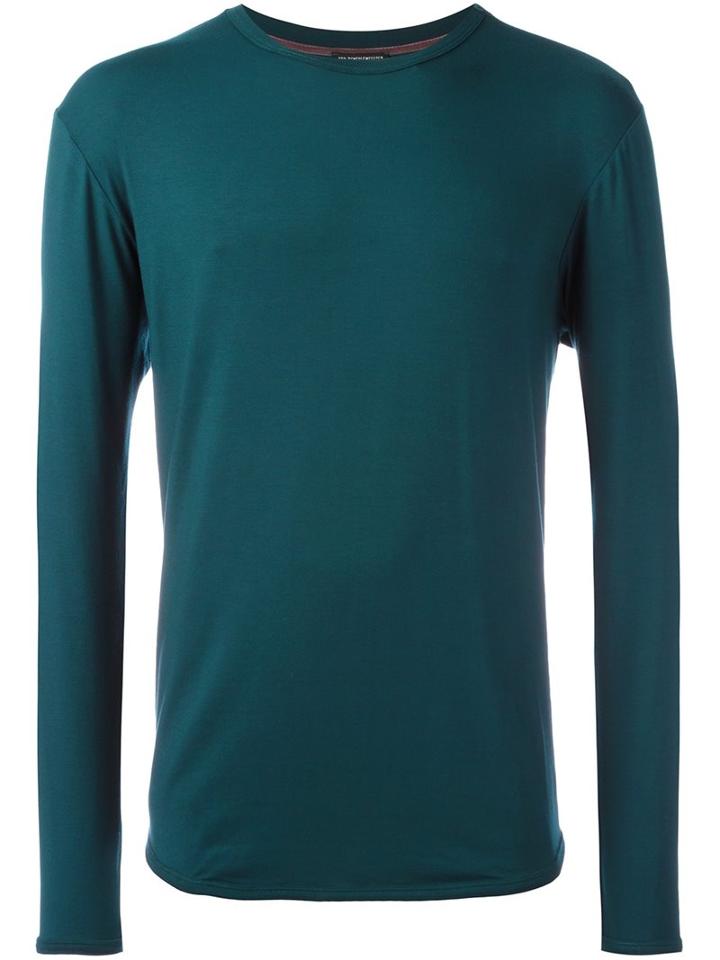 Ann Demeulemeester Slim-fit Sweatshirt, Men's, Size: Small, Green, Spandex/elastane/rayon