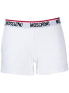 Moschino Stretch Fit Shorts - White