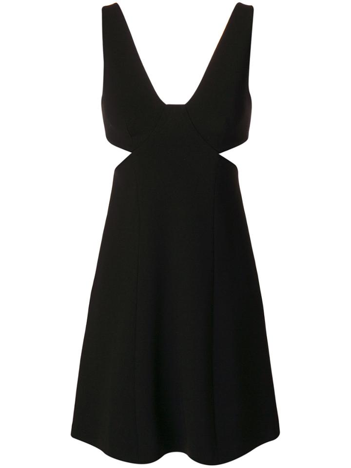 Theory Cut-detail Flared Dress - Black