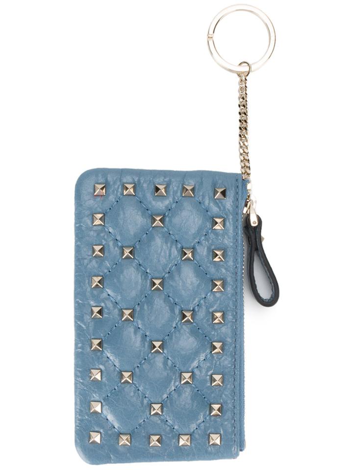 Valentino Valentino Garavani Rockstud Spike Coin Purse - Blue