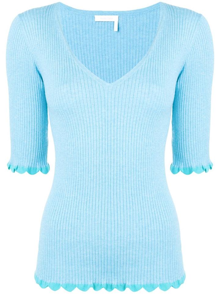 See By Chloé V-neck Top - Blue