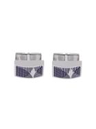 Canali Abstract Emblazoned Square Cufflinks