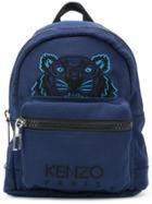Kenzo Embroidered Tiger Backpack - Blue