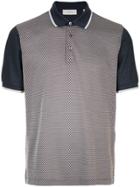 Cerruti 1881 Contrast Sleeve Patterned Polo Shirt - Multicolour