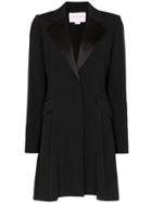 Carolina Herrera Satin-trimmed Blazer Dress - Black