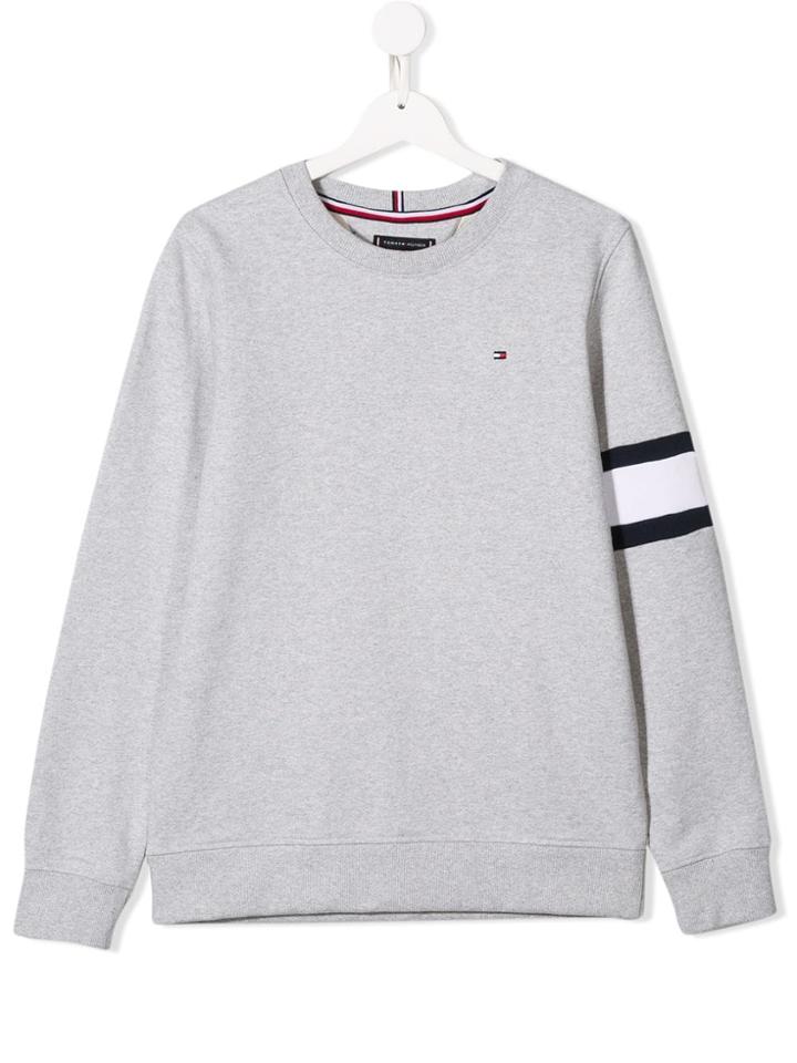 Tommy Hilfiger Junior Teen Classic Logo Sweater - Grey
