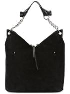 Jimmy Choo Raven Shoulder Bag, Women's, Black, Calf Leather/calf Suede