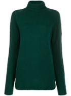 Ma'ry'ya Roll Neck Jumper - Green