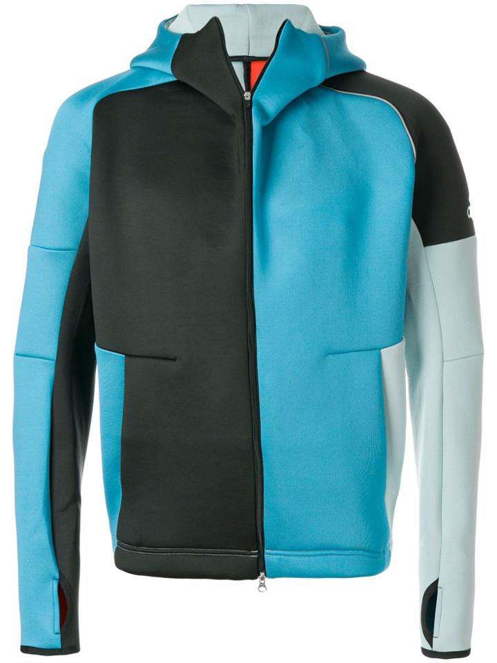 Adidas By Kolor Colour Block Hoodie - Blue