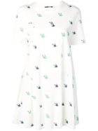 Mcq Alexander Mcqueen Birds T-shirt Dress - White