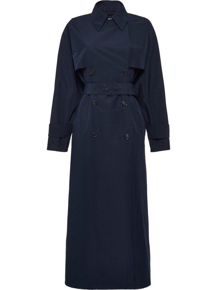 Prada Mid-length Trench Coat - Blue
